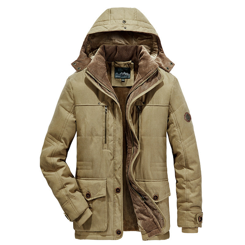 Casual Men's Thicken Warm Winter Overcoat