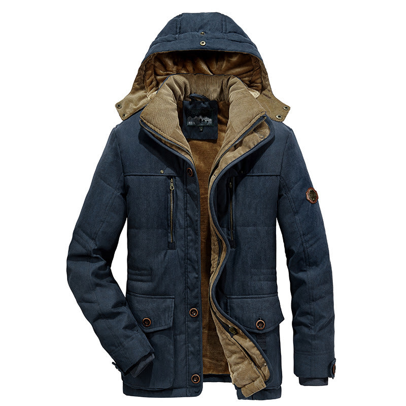 Casual Men's Thicken Warm Winter Overcoat