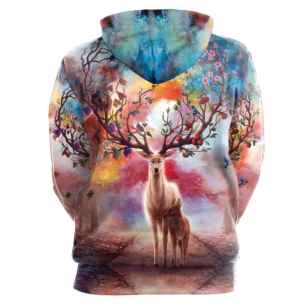 Water Colored Unicorn Design Women Hoodies