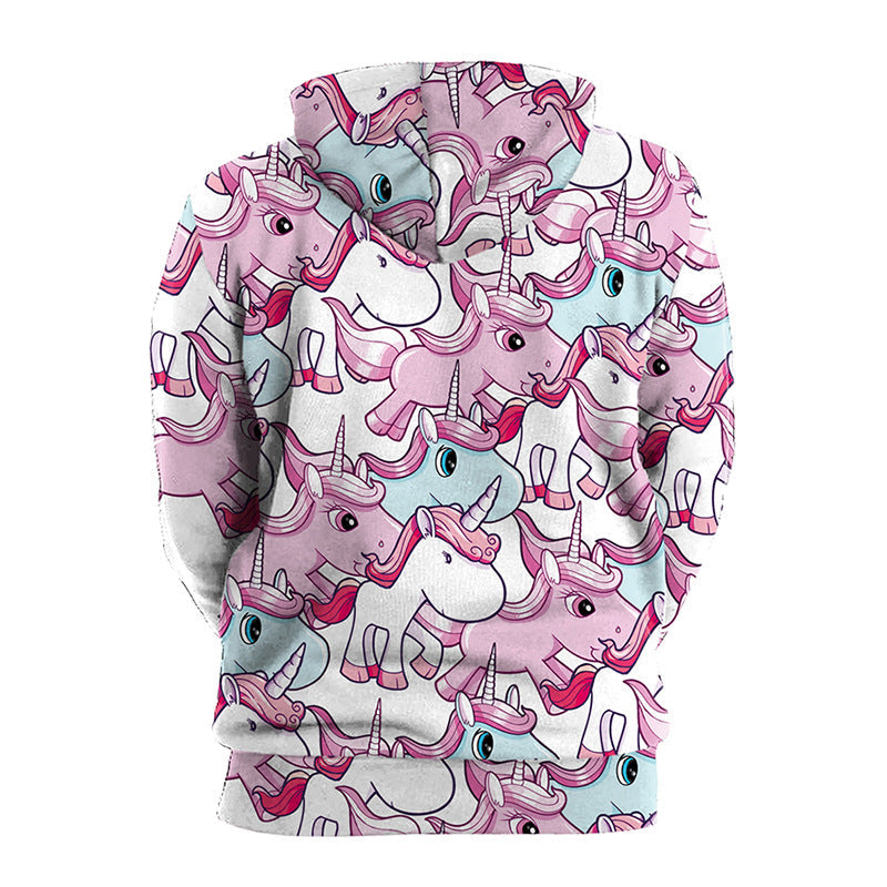 Water Colored Unicorn Design Women Hoodies