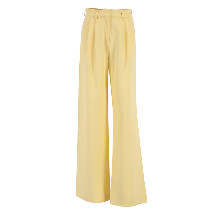 Casual High Waist Wide Legs Long Pants for Women