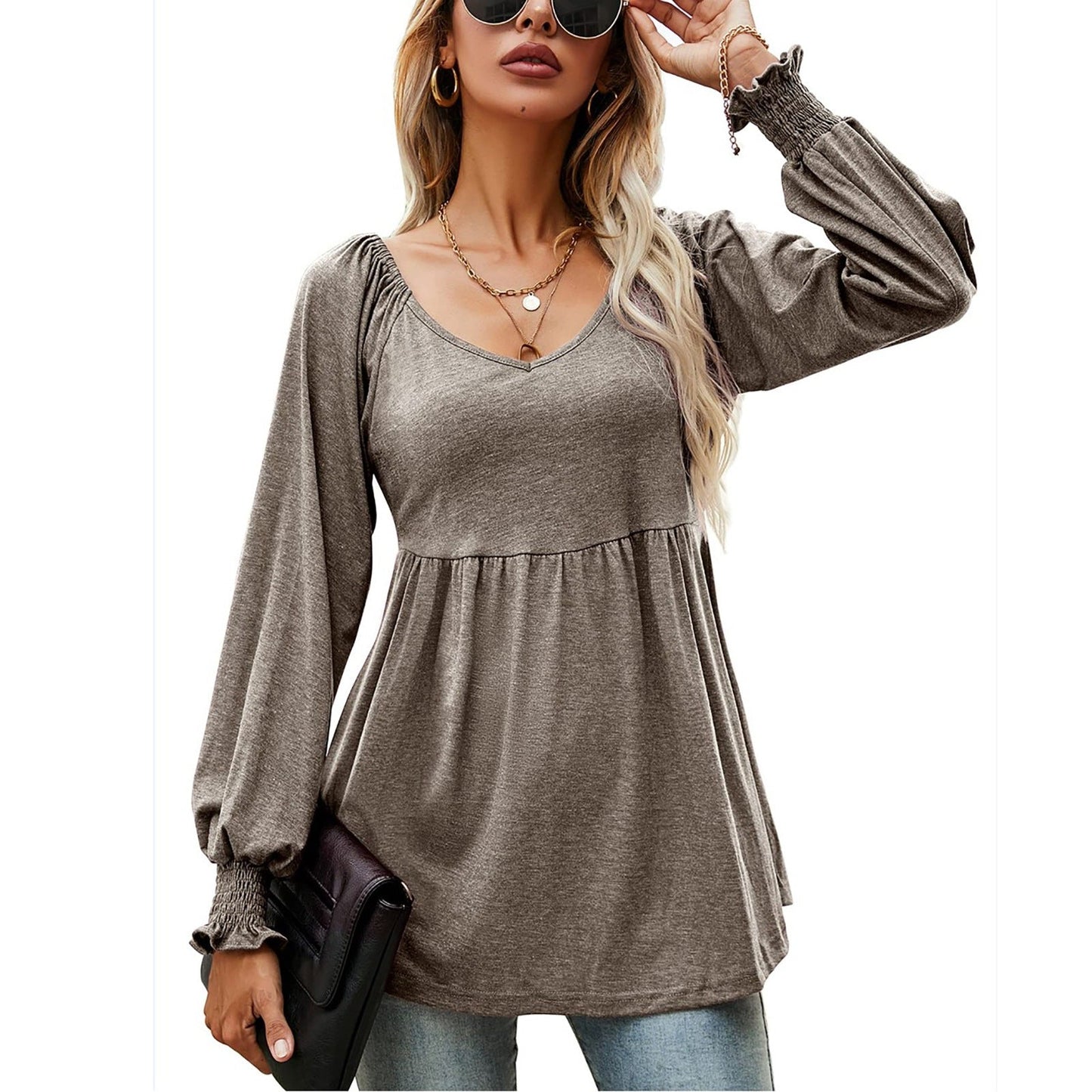 Casual Fall Long Sleeves T Shirts for Women