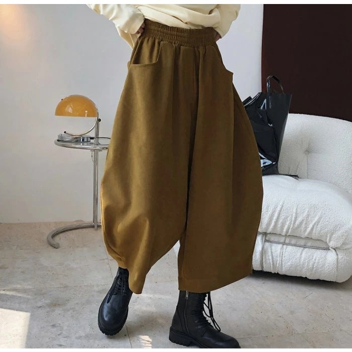 Vintage Plus Sizes Wide Legs Harem Pants