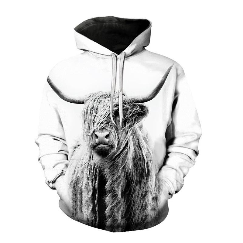 Plus Sizes 3D Print Halloween Fall Pullover Hoodies-STYLEGOING