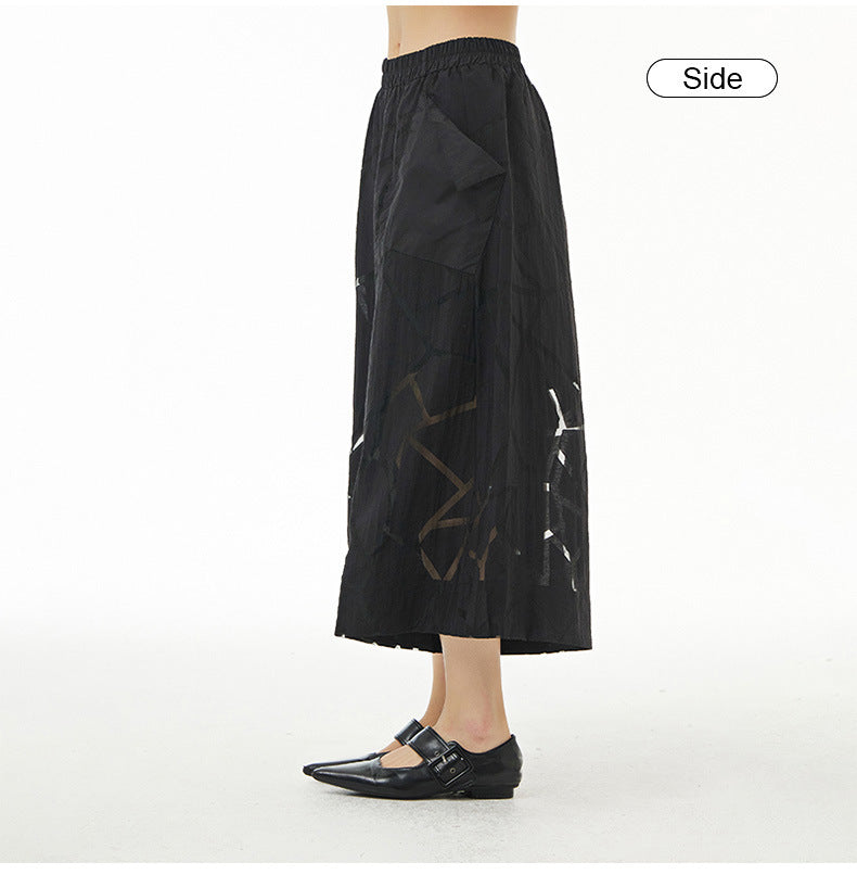 Summer Leisure Plus Sizes Wide Legs Pants