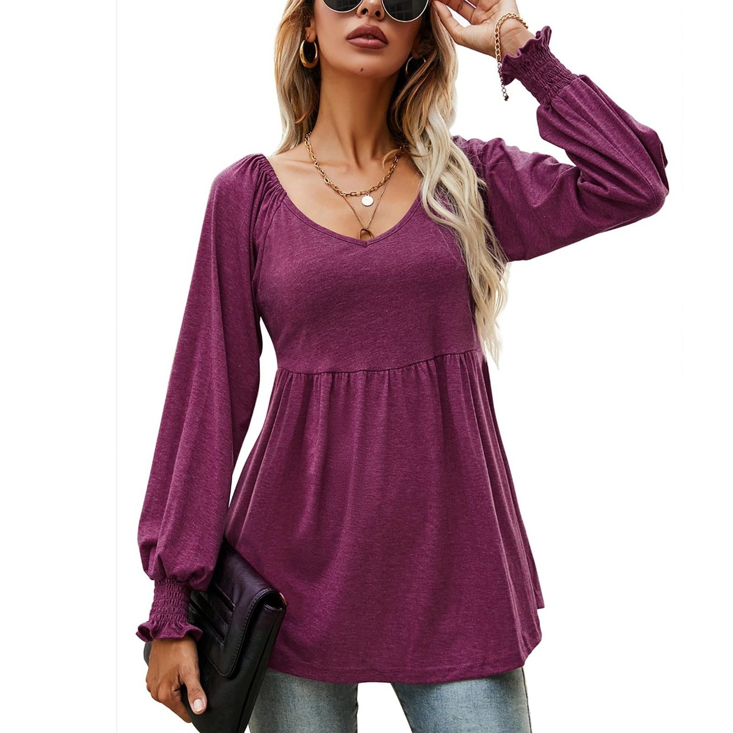 Casual Fall Long Sleeves T Shirts for Women
