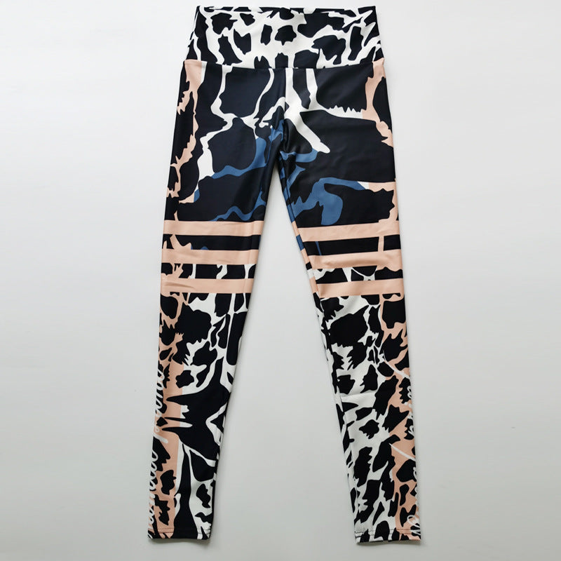 Women High Waist Leopard Yoga Legging Pants