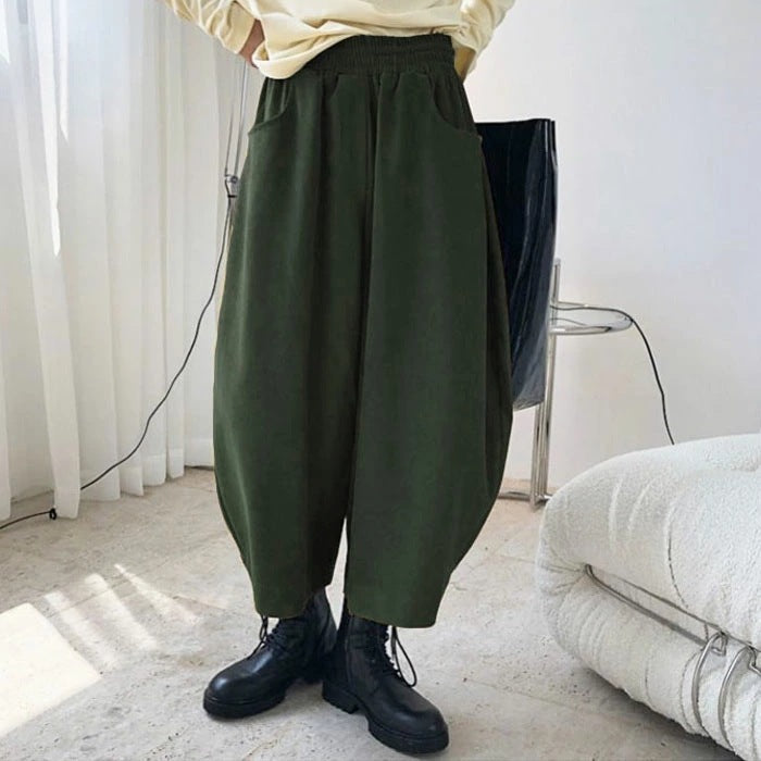 Vintage Plus Sizes Wide Legs Harem Pants