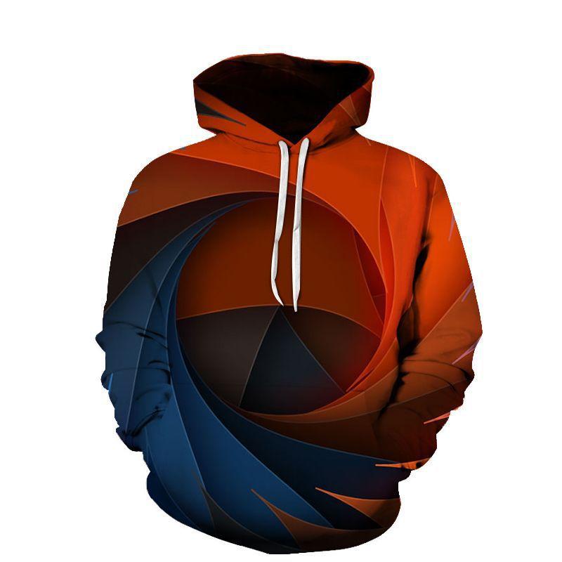 Plus Sizes 3D Print Halloween Fall Pullover Hoodies-STYLEGOING