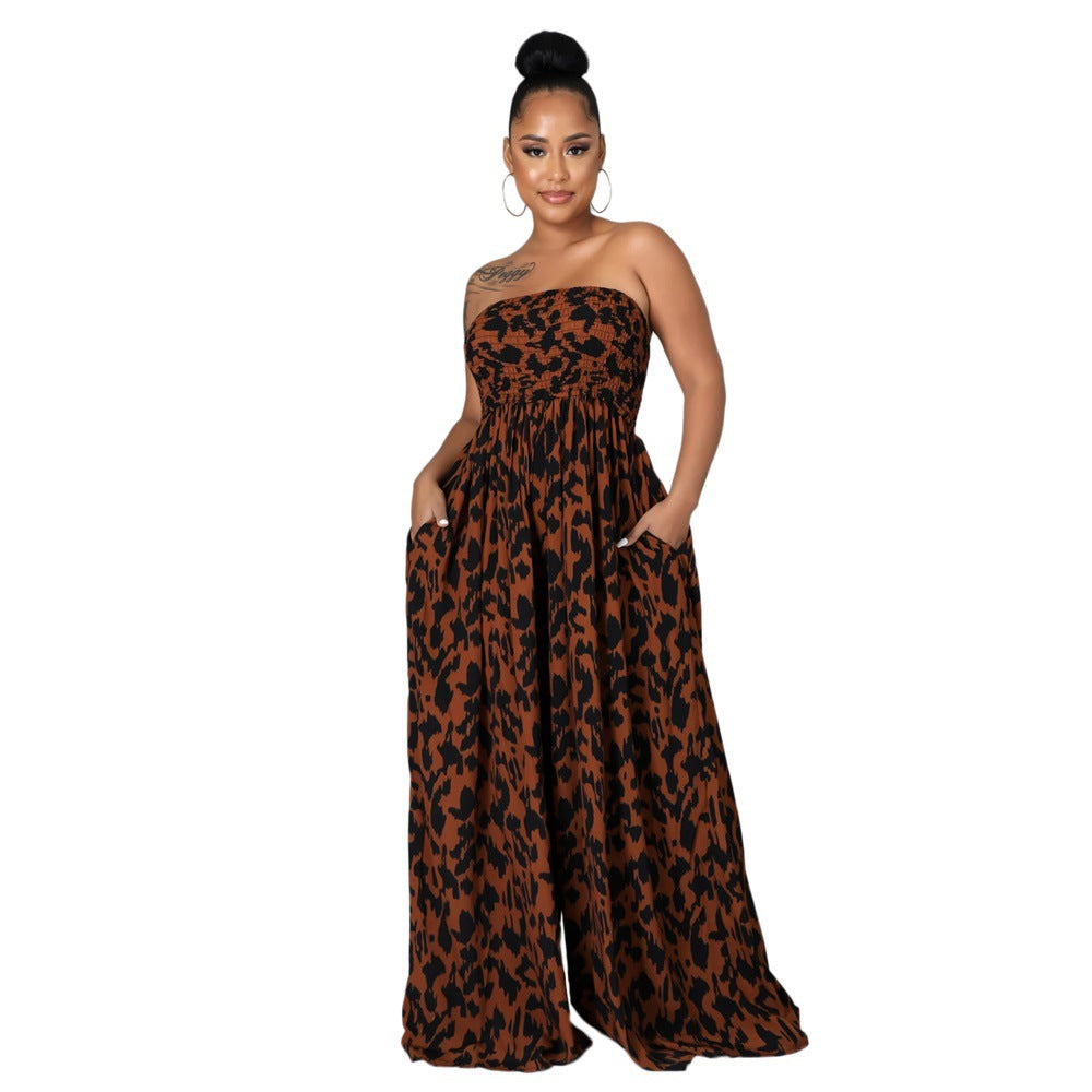 Casual Strapless Summer Women Jumpsuits