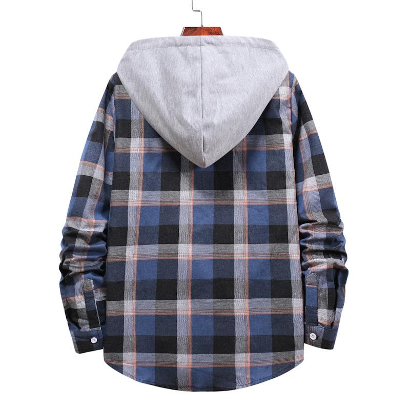 Casual Plaid Fall Men Long Sleeves Shirts