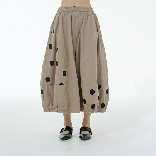 Designed Summer Plus Sizes Wide Legs Pants