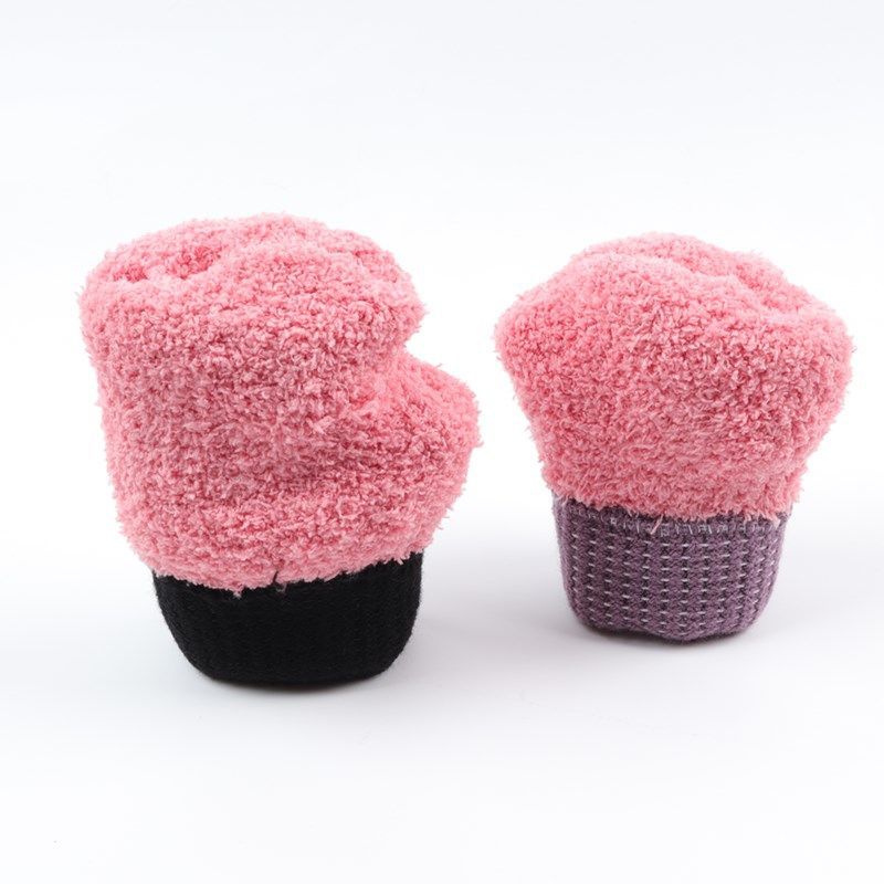 Winter Warm Velvet Knitted Gloves for Men and Women