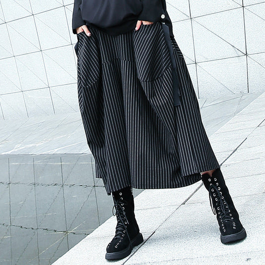 Designed High Waist Loose Wide Legs Pants