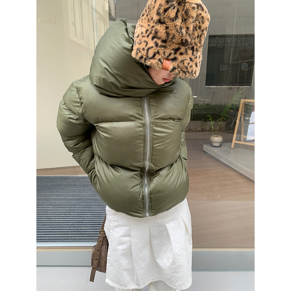 Winter Street Style Scarf Warm Short Jacket Coats-Coats & Jackets-Free Shipping at meselling99