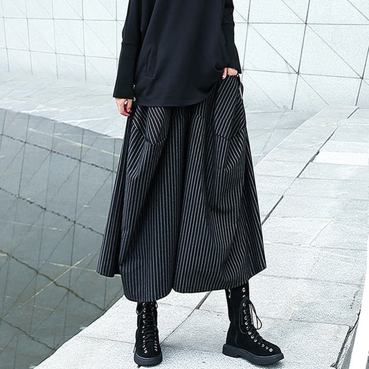 Designed High Waist Loose Wide Legs Pants