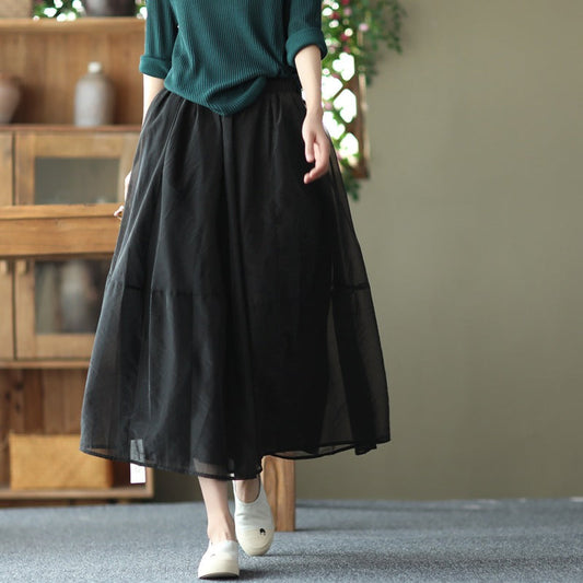 Summer Organza Elegant Women Skirts